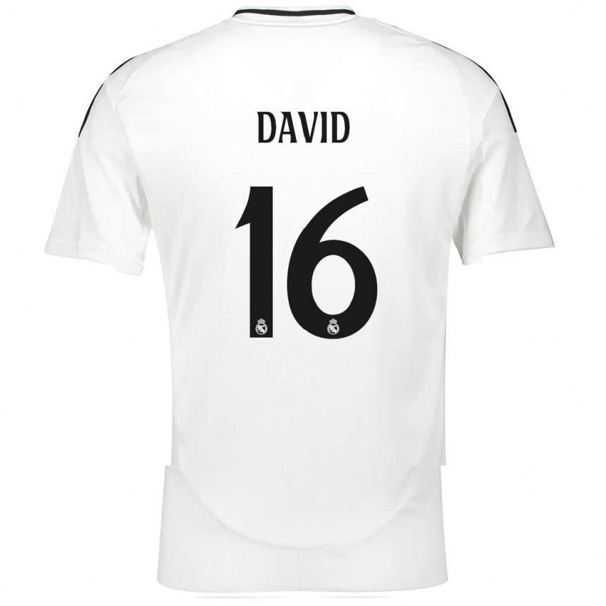 Kids Football Antonio David #16 White Home Jersey 2024/25 T-Shirt Australia