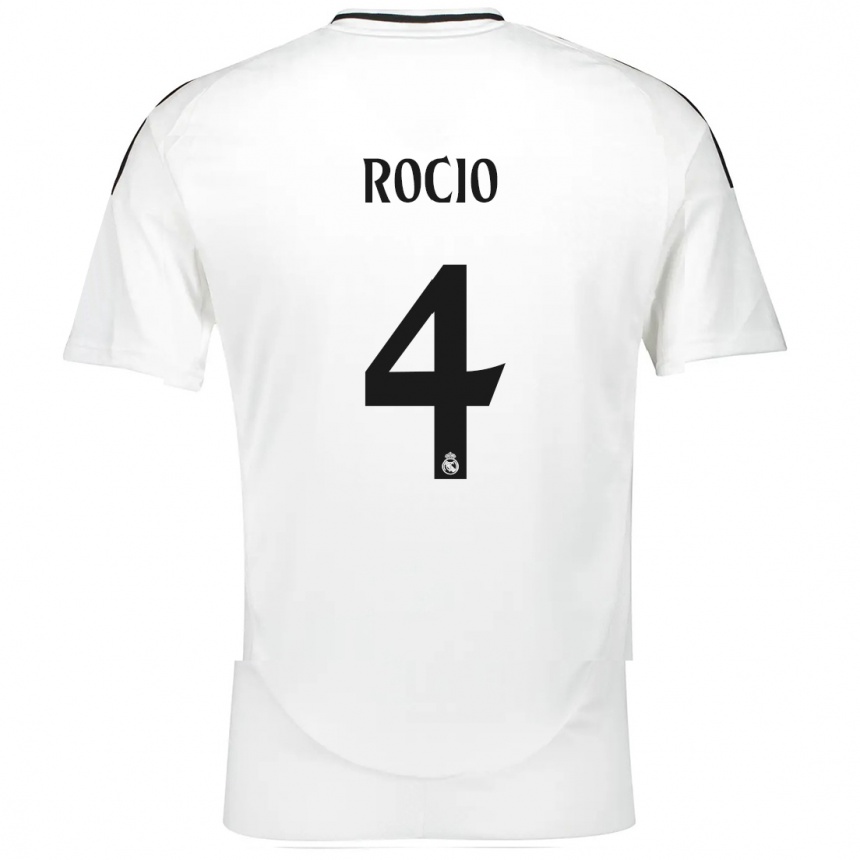 Kids Football Rocio Galvez #4 White Home Jersey 2024/25 T-Shirt Australia