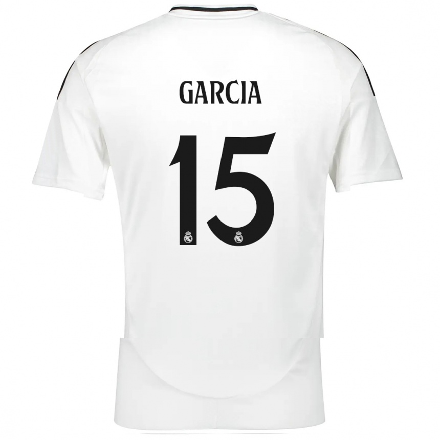 Kids Football Sheila García #15 White Home Jersey 2024/25 T-Shirt Australia