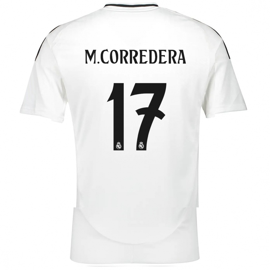 Kids Football Marta Corredera #17 White Home Jersey 2024/25 T-Shirt Australia