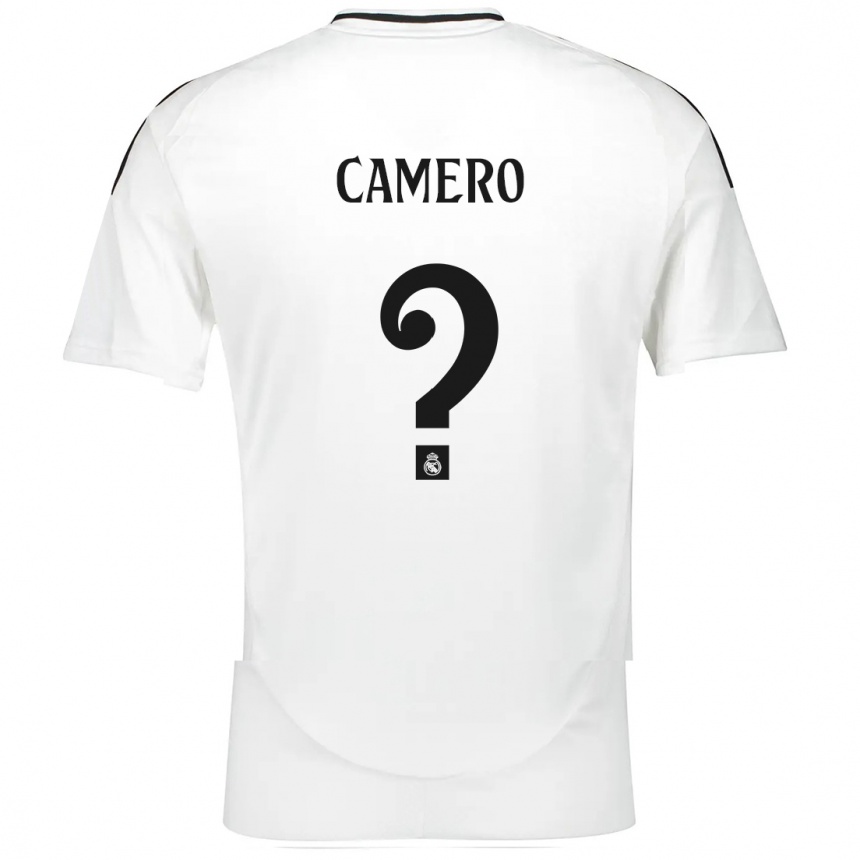 Kids Football Mario Camero #0 White Home Jersey 2024/25 T-Shirt Australia