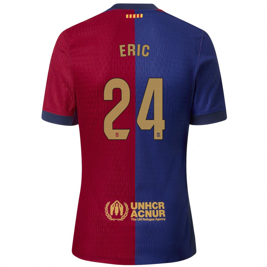 Kids Football Eric Garcia #24 Blue Red Home Jersey 2024/25 T-Shirt Australia