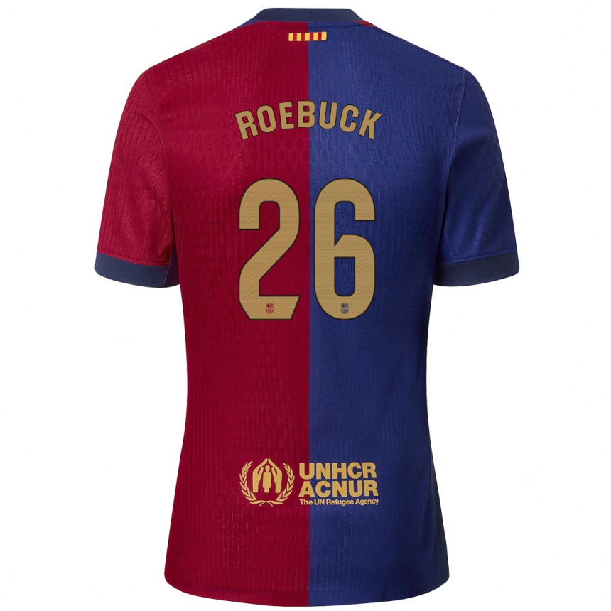 Kids Football Ellie Roebuck #26 Blue Red Home Jersey 2024/25 T-Shirt Australia