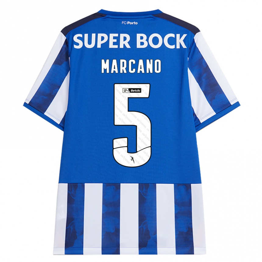 Kids Football Ivan Marcano #5 Blue White Home Jersey 2024/25 T-Shirt Australia