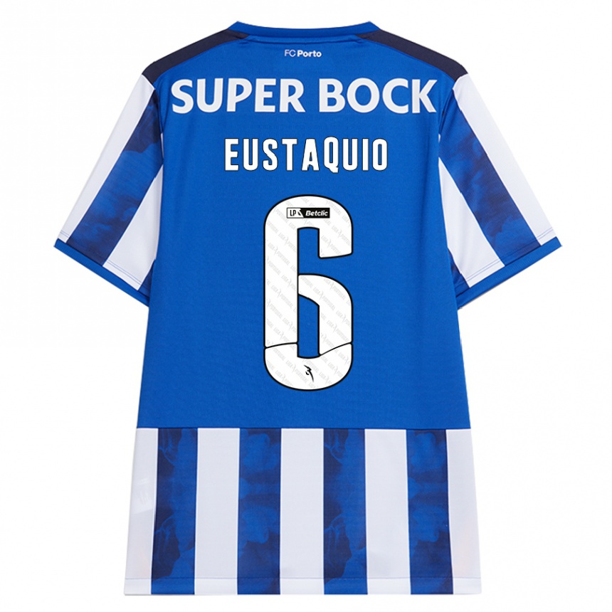 Kids Football Stephen Eustaquio #6 Blue White Home Jersey 2024/25 T-Shirt Australia