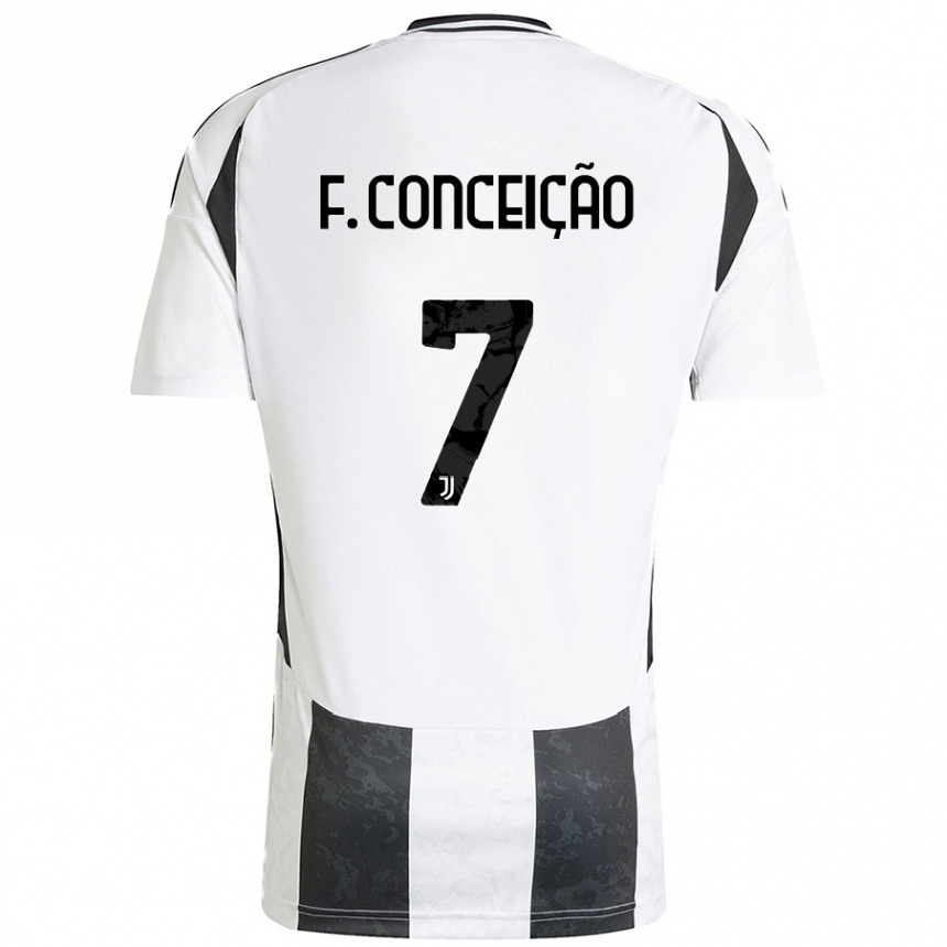 Kids Football Francisco Conceicao #7 Blue White Home Jersey 2024/25 T-Shirt Australia