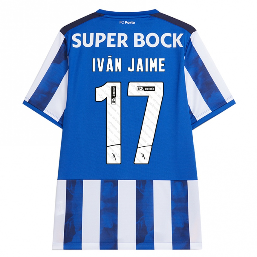 Kids Football Iván Jaime #17 Blue White Home Jersey 2024/25 T-Shirt Australia