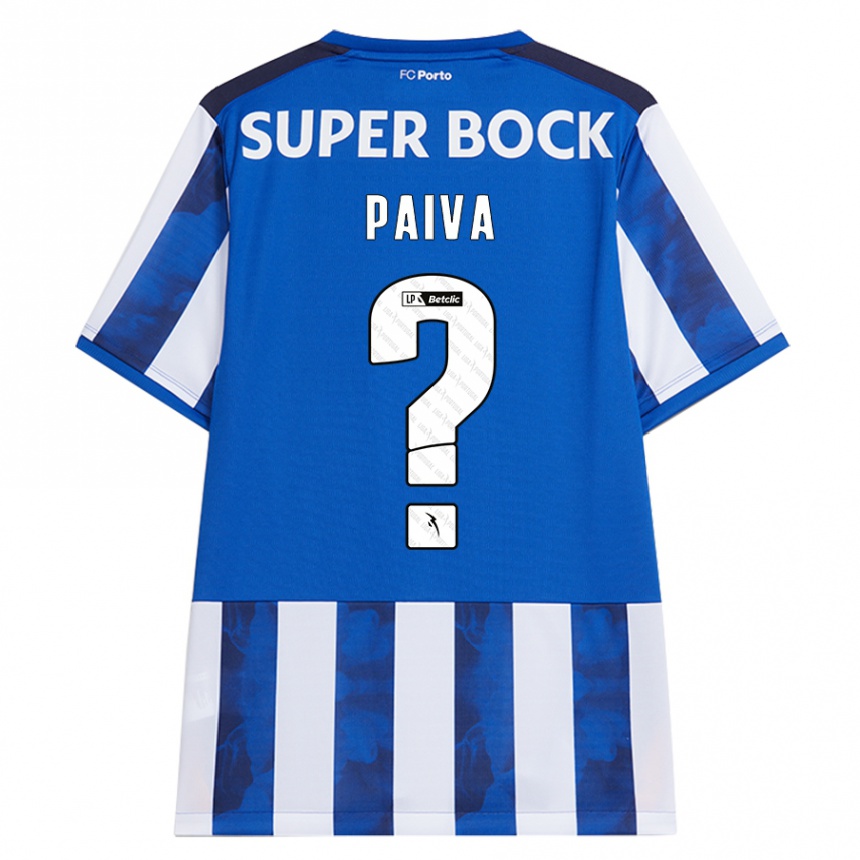 Kids Football Gonçalo Paiva #0 Blue White Home Jersey 2024/25 T-Shirt Australia