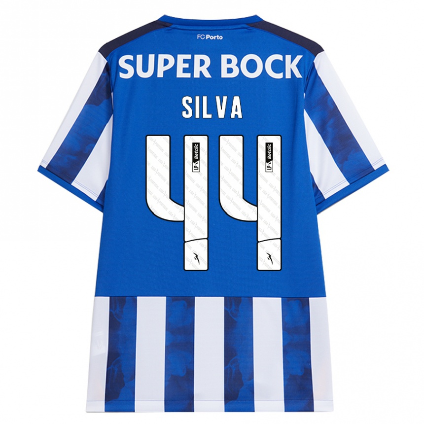 Kids Football Felipe Silva #44 Blue White Home Jersey 2024/25 T-Shirt Australia