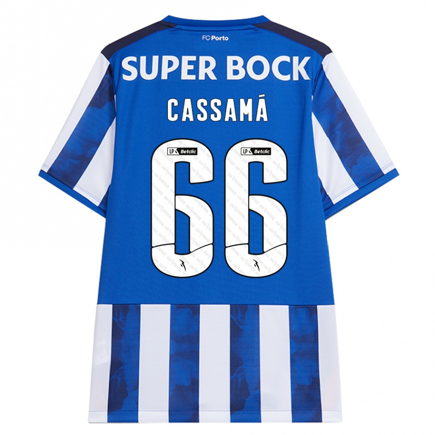 Kids Football Adramane Cassamá #66 Blue White Home Jersey 2024/25 T-Shirt Australia