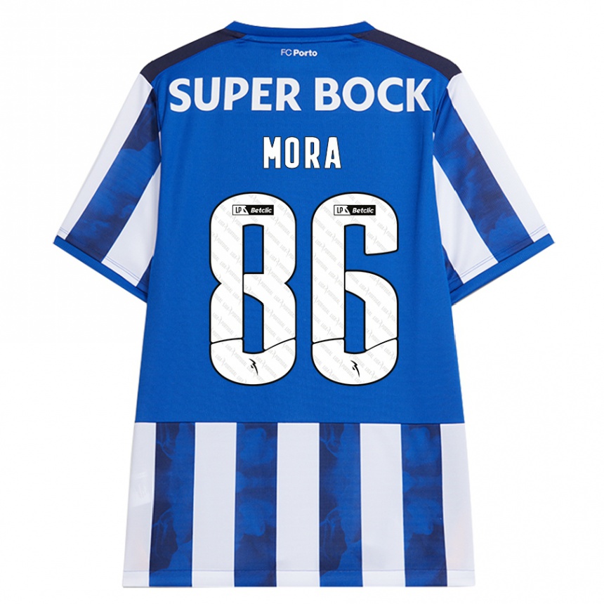 Kids Football Rodrigo Mora #86 Blue White Home Jersey 2024/25 T-Shirt Australia