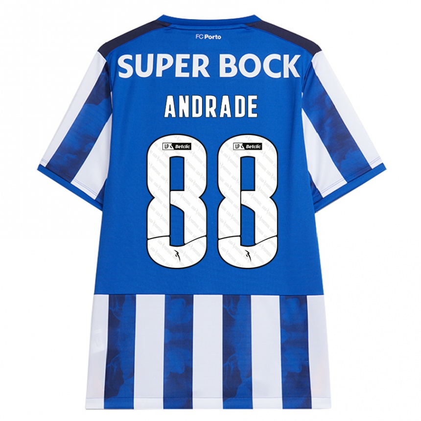 Kids Football Domingos Andrade #88 Blue White Home Jersey 2024/25 T-Shirt Australia