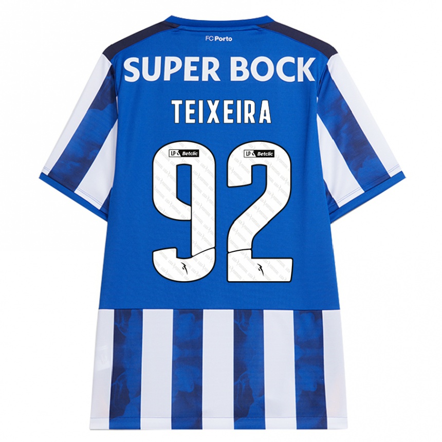 Kids Football João Teixeira #92 Blue White Home Jersey 2024/25 T-Shirt Australia