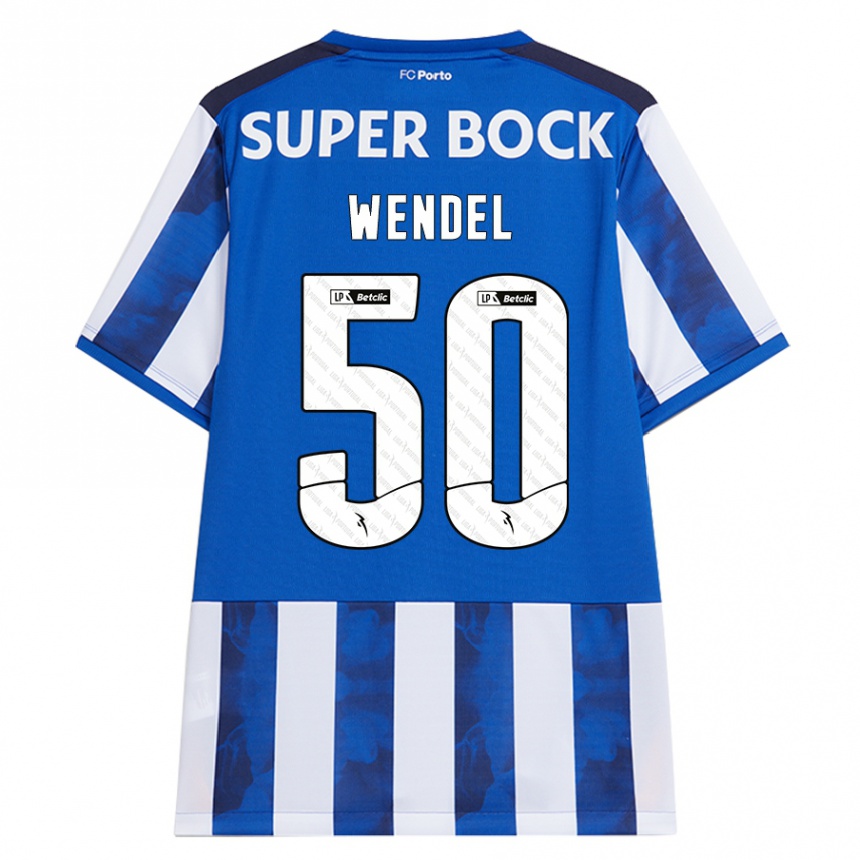 Kids Football Wendel #50 Blue White Home Jersey 2024/25 T-Shirt Australia