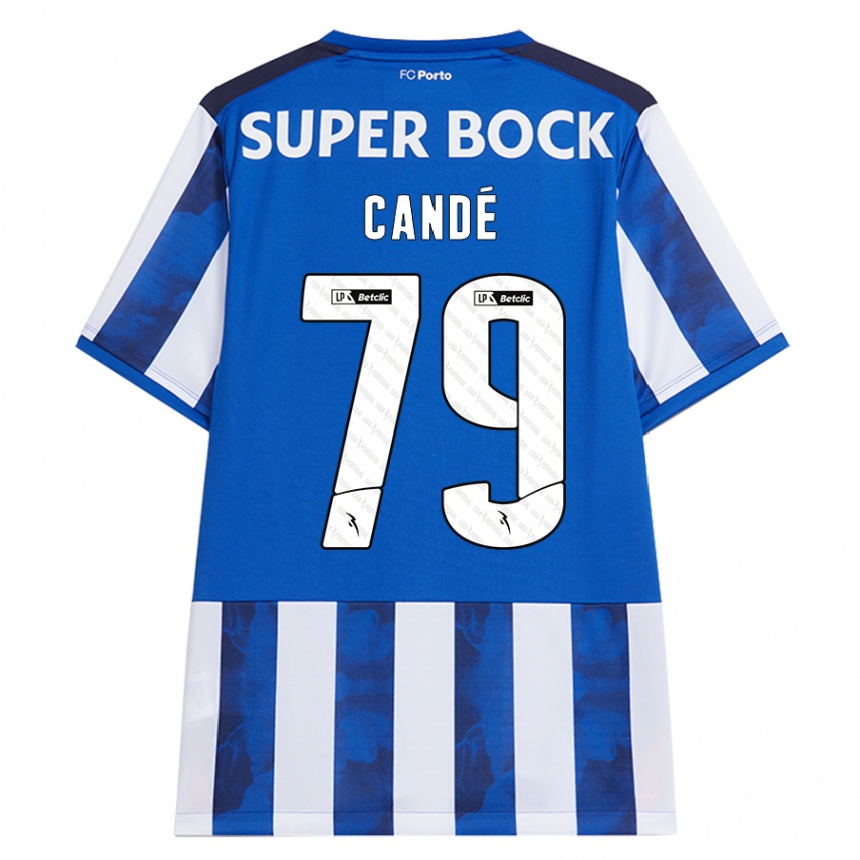 Kids Football Umaro Candé #79 Blue White Home Jersey 2024/25 T-Shirt Australia