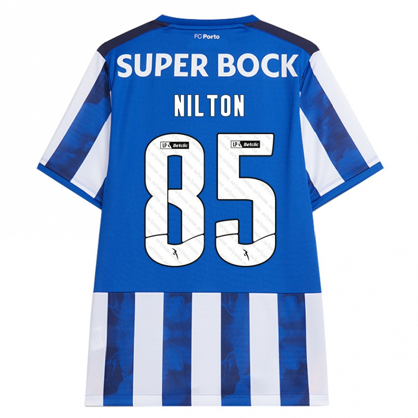 Kids Football Nilton #85 Blue White Home Jersey 2024/25 T-Shirt Australia