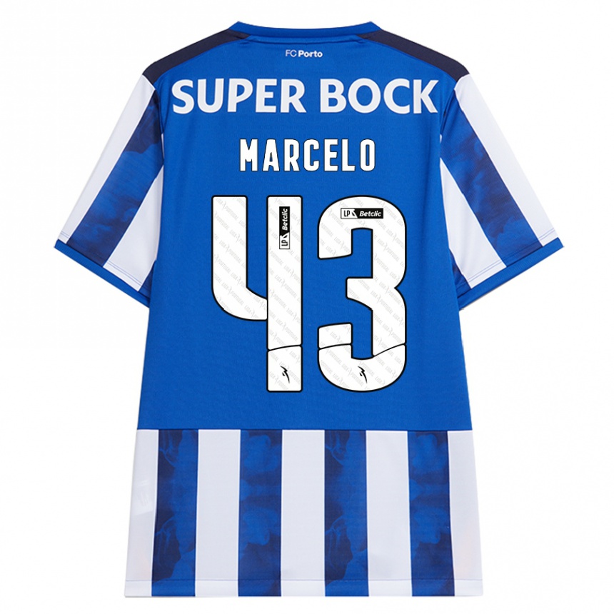 Kids Football Joao Marcelo #43 Blue White Home Jersey 2024/25 T-Shirt Australia