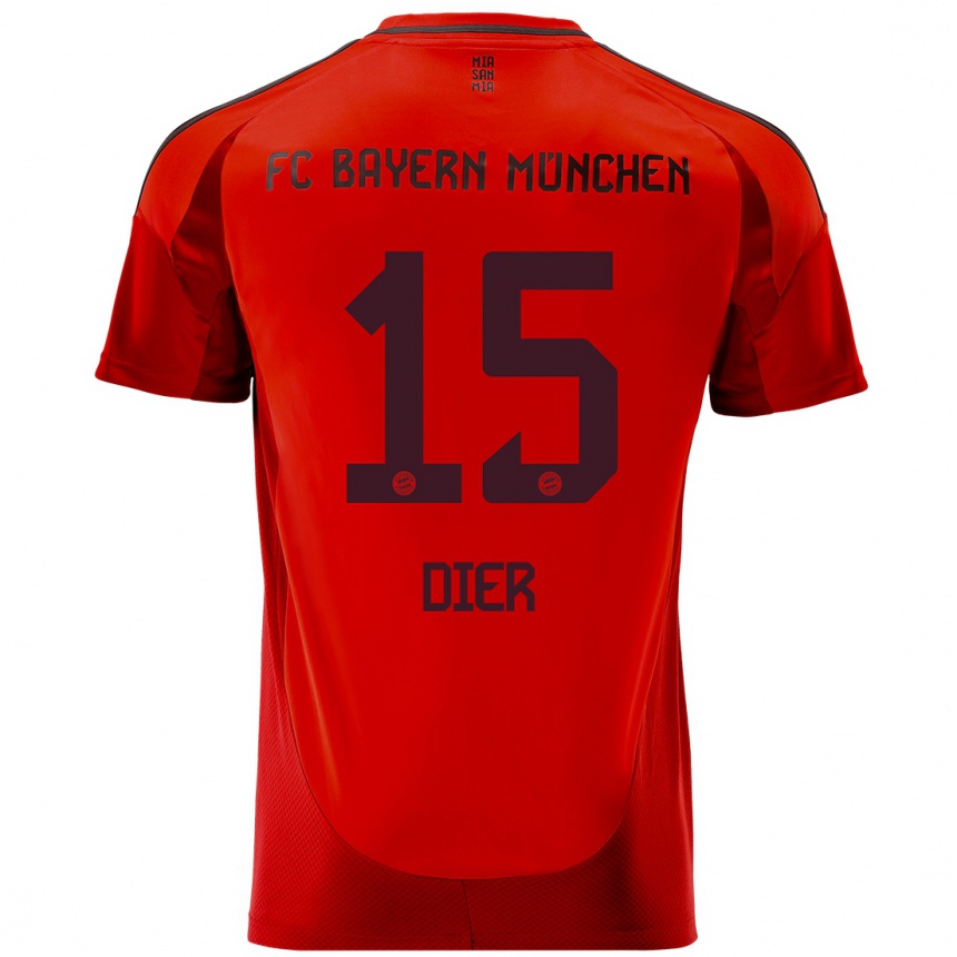 Kids Football Eric Dier #15 Red Home Jersey 2024/25 T-Shirt Australia