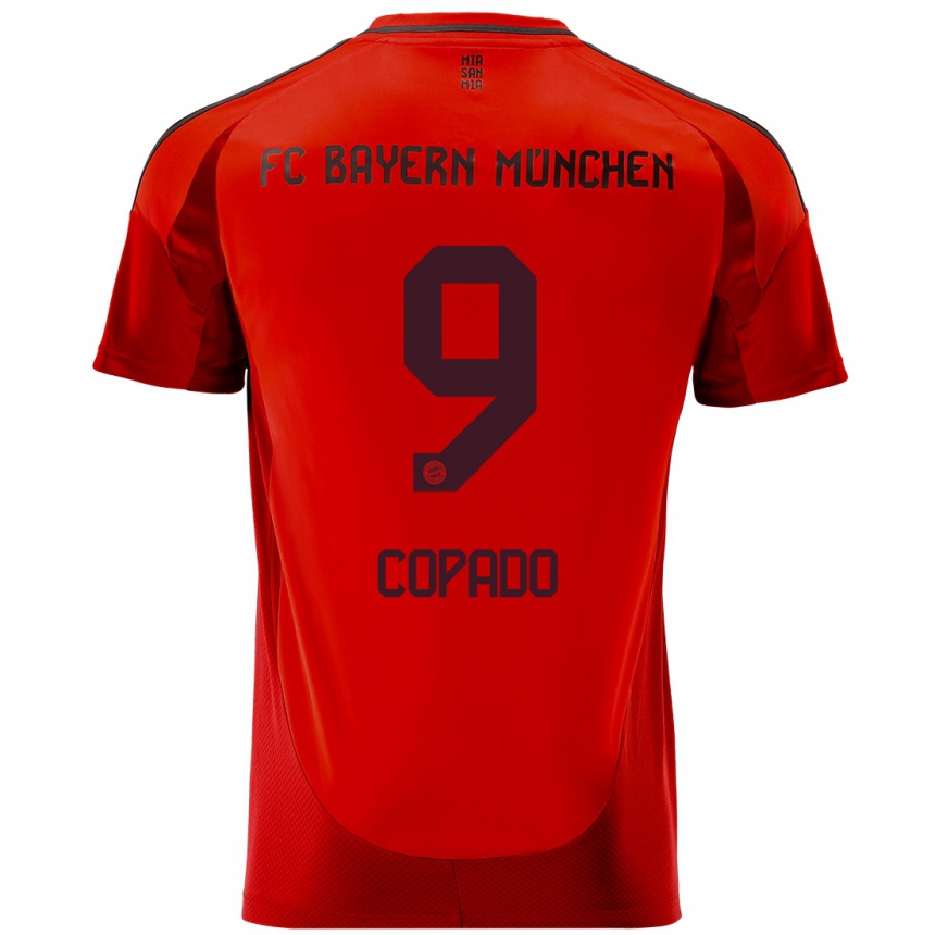 Kids Football Lucas Copado #9 Red Home Jersey 2024/25 T-Shirt Australia