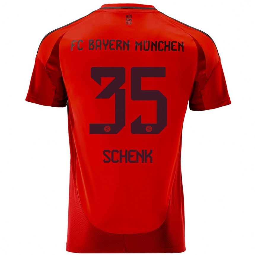 Kids Football Johannes Schenk #35 Red Home Jersey 2024/25 T-Shirt Australia