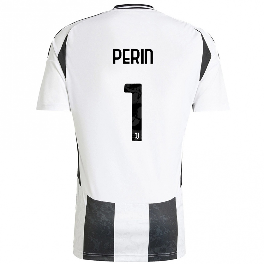 Kids Football Mattia Perin #1 White Black Home Jersey 2024/25 T-Shirt Australia