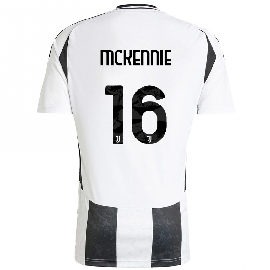 Kids Football Weston Mckennie #16 White Black Home Jersey 2024/25 T-Shirt Australia