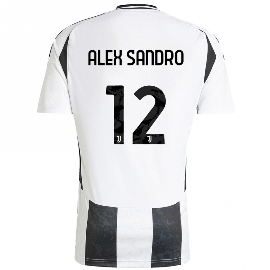 Kids Football Alex Sandro #12 White Black Home Jersey 2024/25 T-Shirt Australia