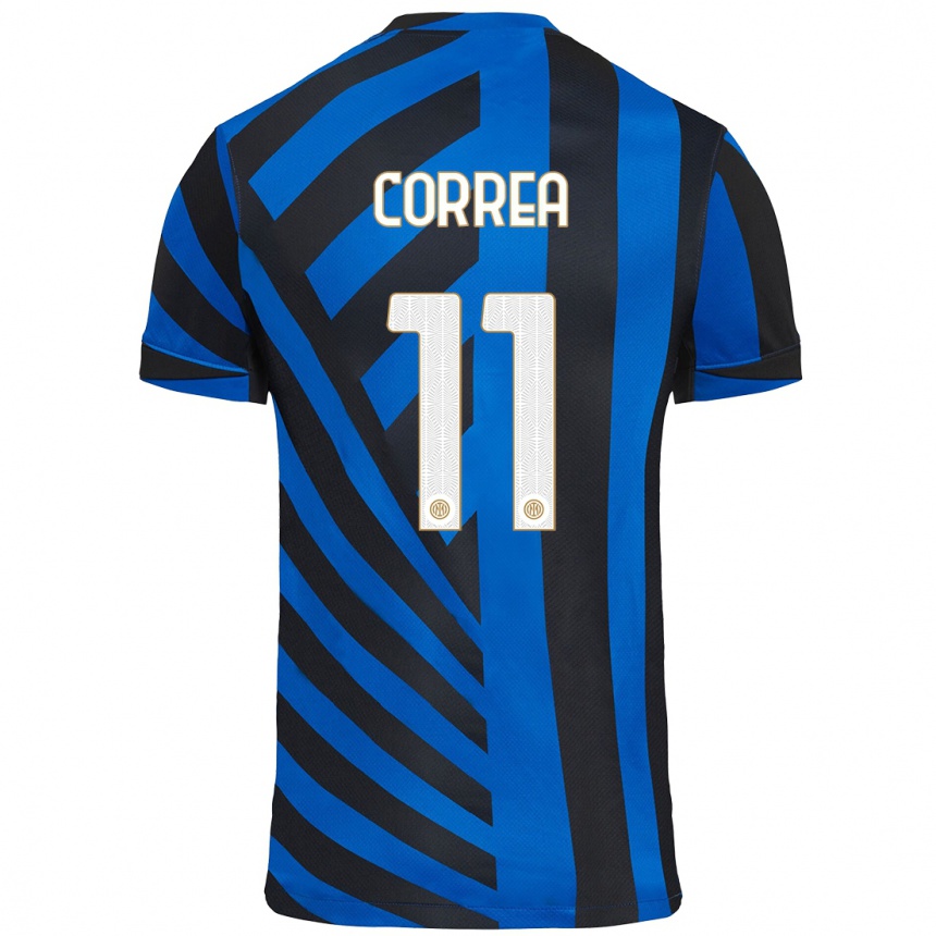 Kids Football Joaquin Correa #11 Blue Black Home Jersey 2024/25 T-Shirt Australia