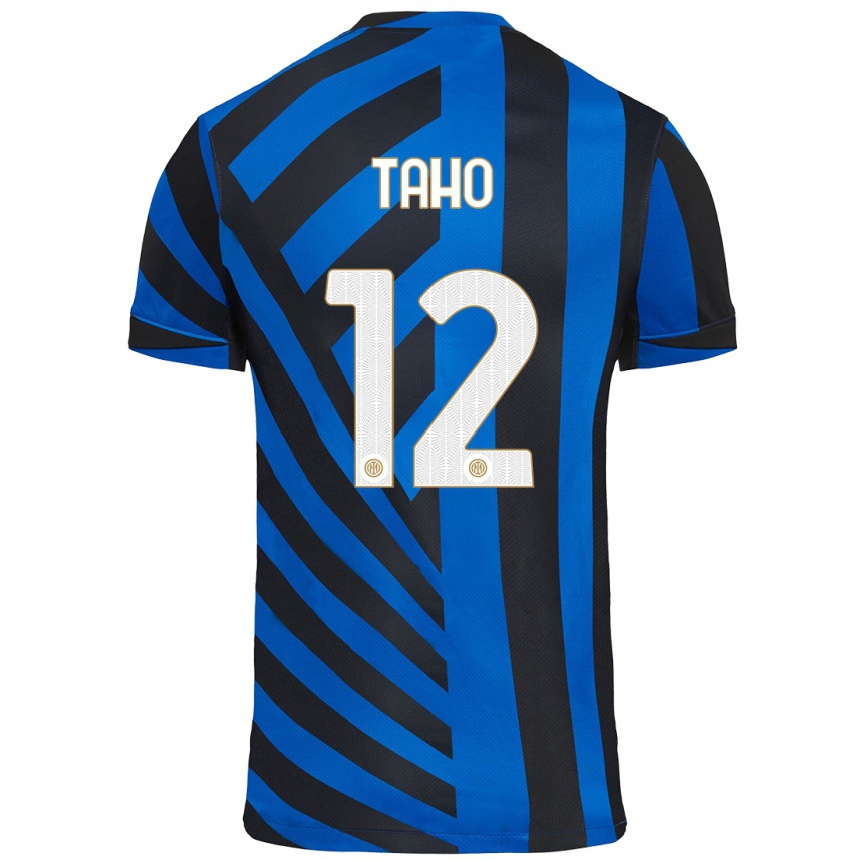 Kids Football Alain Taho #12 Blue Black Home Jersey 2024/25 T-Shirt Australia