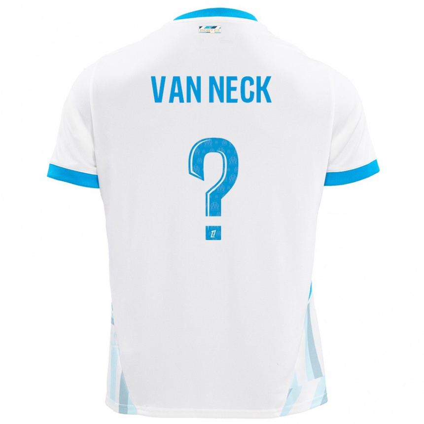 Kids Football Jelle Van Neck #0 White Sky Blue Home Jersey 2024/25 T-Shirt Australia