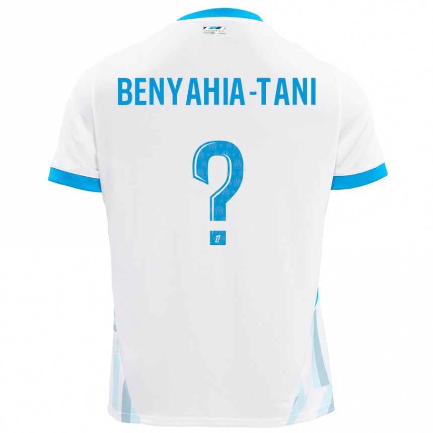 Kids Football Aylan Benyahia-Tani #0 White Sky Blue Home Jersey 2024/25 T-Shirt Australia