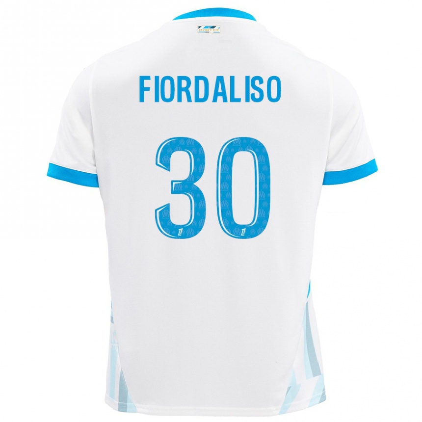 Kids Football Thelma Fiordaliso #30 White Sky Blue Home Jersey 2024/25 T-Shirt Australia