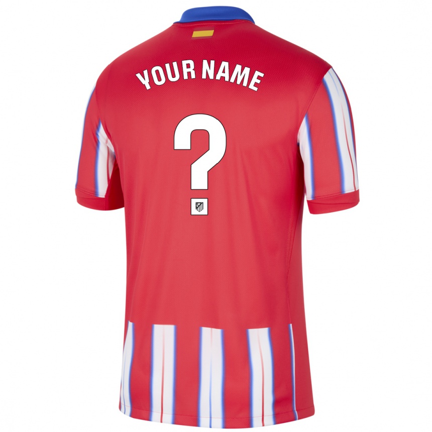 Kids Football Your Name #0 Red White Blue Home Jersey 2024/25 T-Shirt Australia