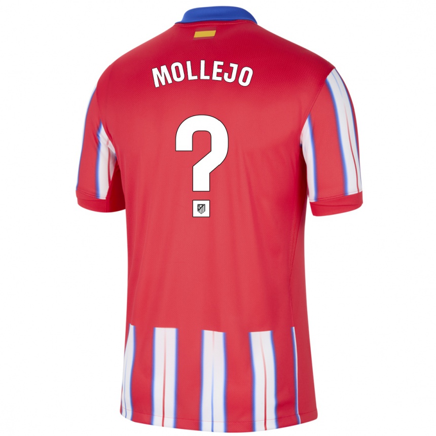 Kids Football Victor Mollejo #0 Red White Blue Home Jersey 2024/25 T-Shirt Australia