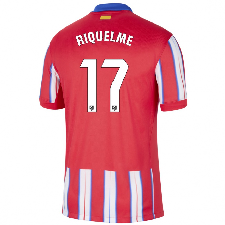 Kids Football Rodrigo Riquelme #17 Red White Blue Home Jersey 2024/25 T-Shirt Australia