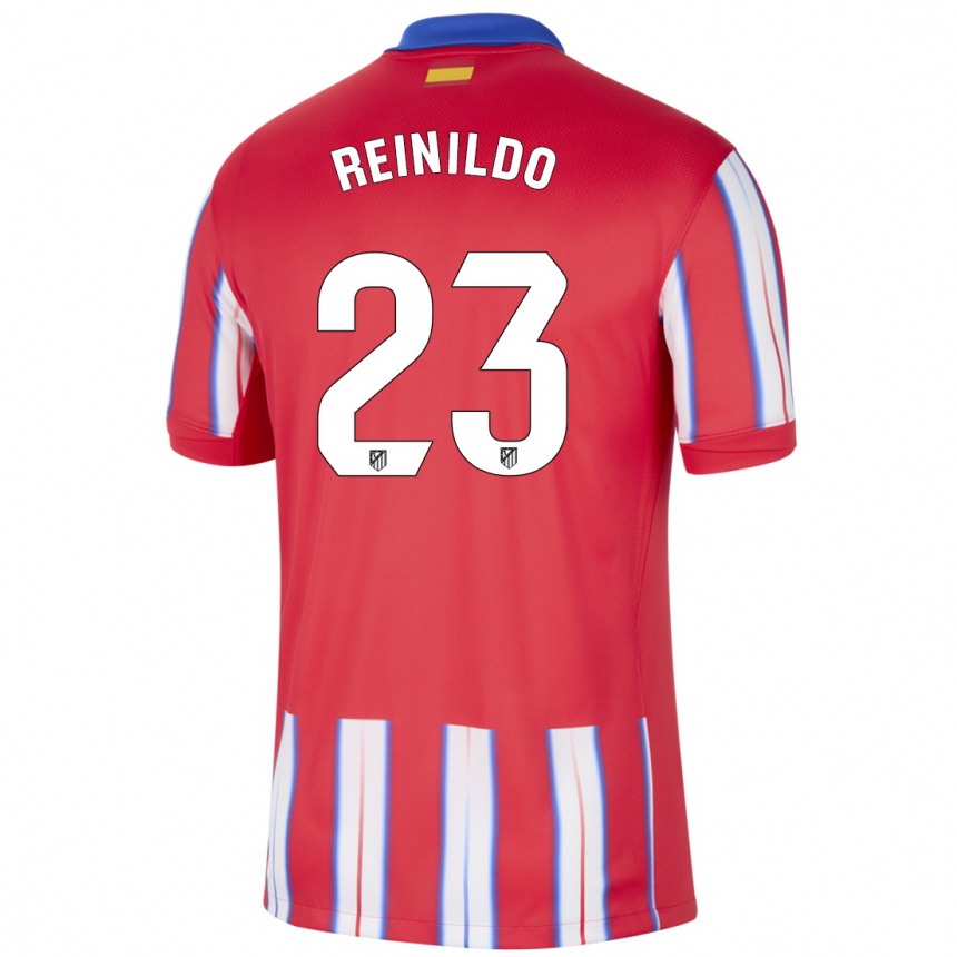 Kids Football Reinildo Mandava #23 Red White Blue Home Jersey 2024/25 T-Shirt Australia