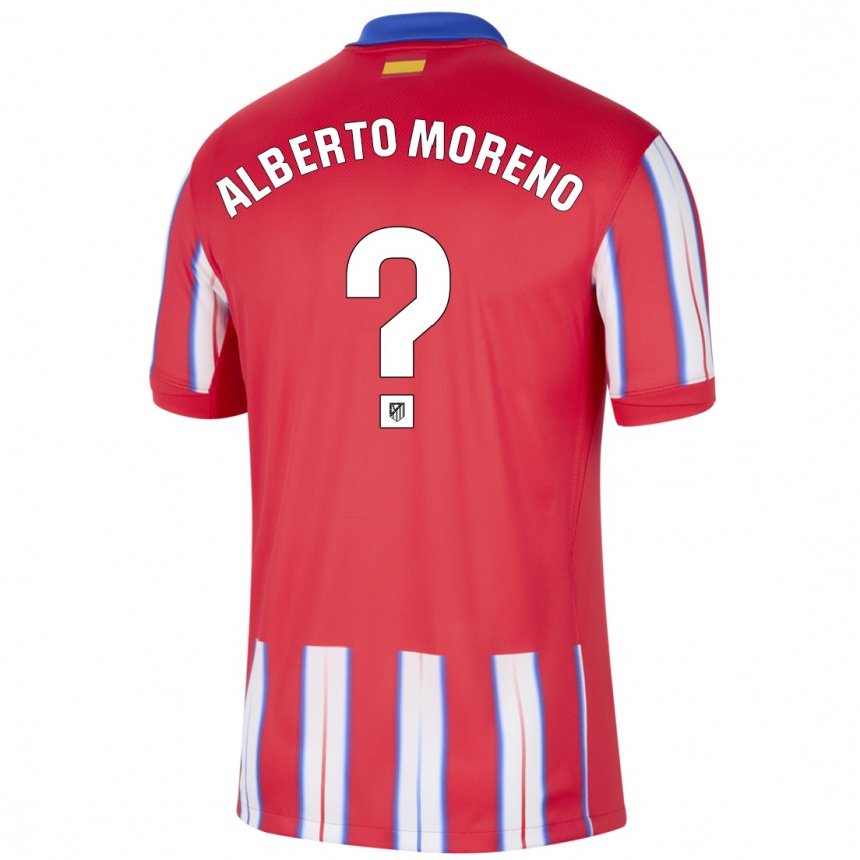 Kids Football Alberto Moreno #0 Red White Blue Home Jersey 2024/25 T-Shirt Australia