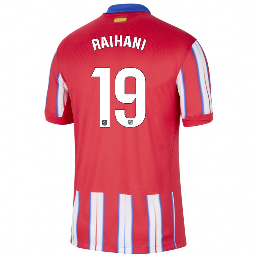 Kids Football Abde Raihani #19 Red White Blue Home Jersey 2024/25 T-Shirt Australia