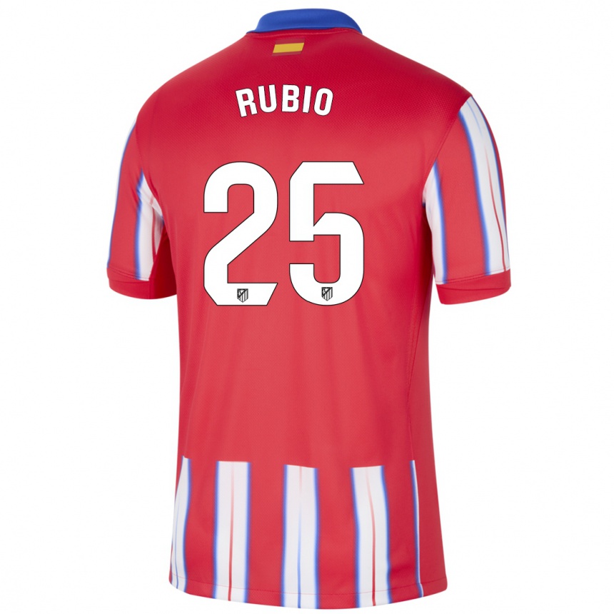 Kids Football Daniel Rubio #25 Red White Blue Home Jersey 2024/25 T-Shirt Australia