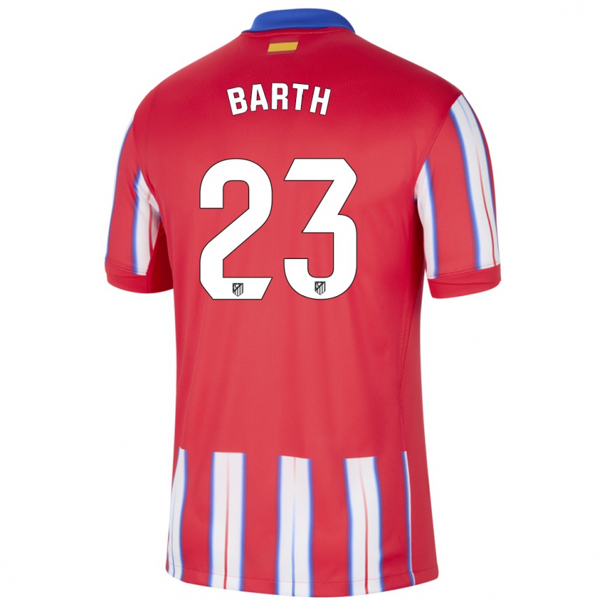 Kids Football Merle Barth #23 Red White Blue Home Jersey 2024/25 T-Shirt Australia