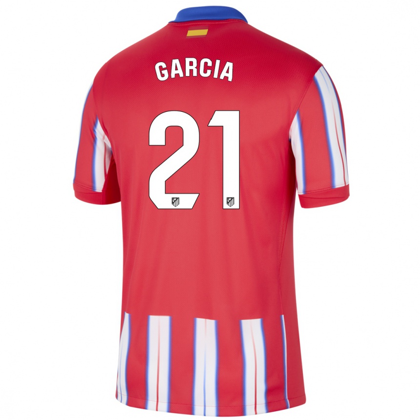 Kids Football Sheila Garcia #21 Red White Blue Home Jersey 2024/25 T-Shirt Australia