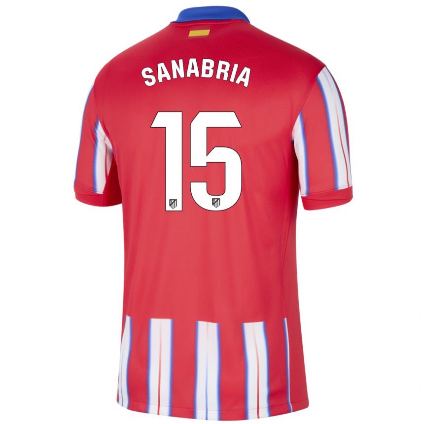 Kids Football Juan Sanabria #15 Red White Blue Home Jersey 2024/25 T-Shirt Australia