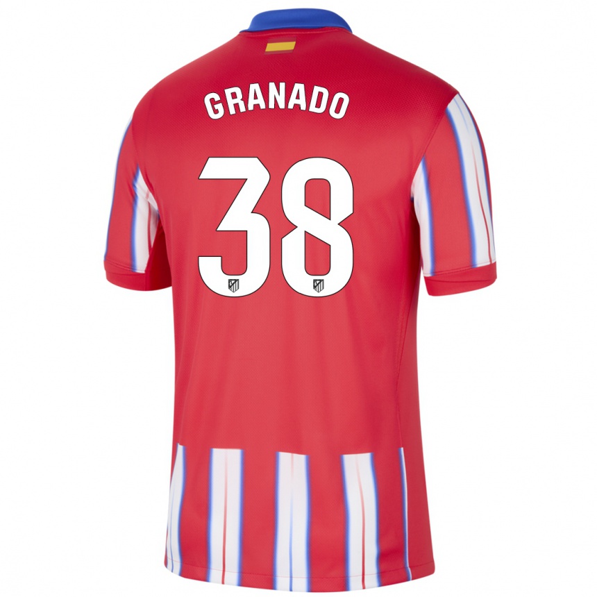 Kids Football Adrian Granado #38 Red White Blue Home Jersey 2024/25 T-Shirt Australia