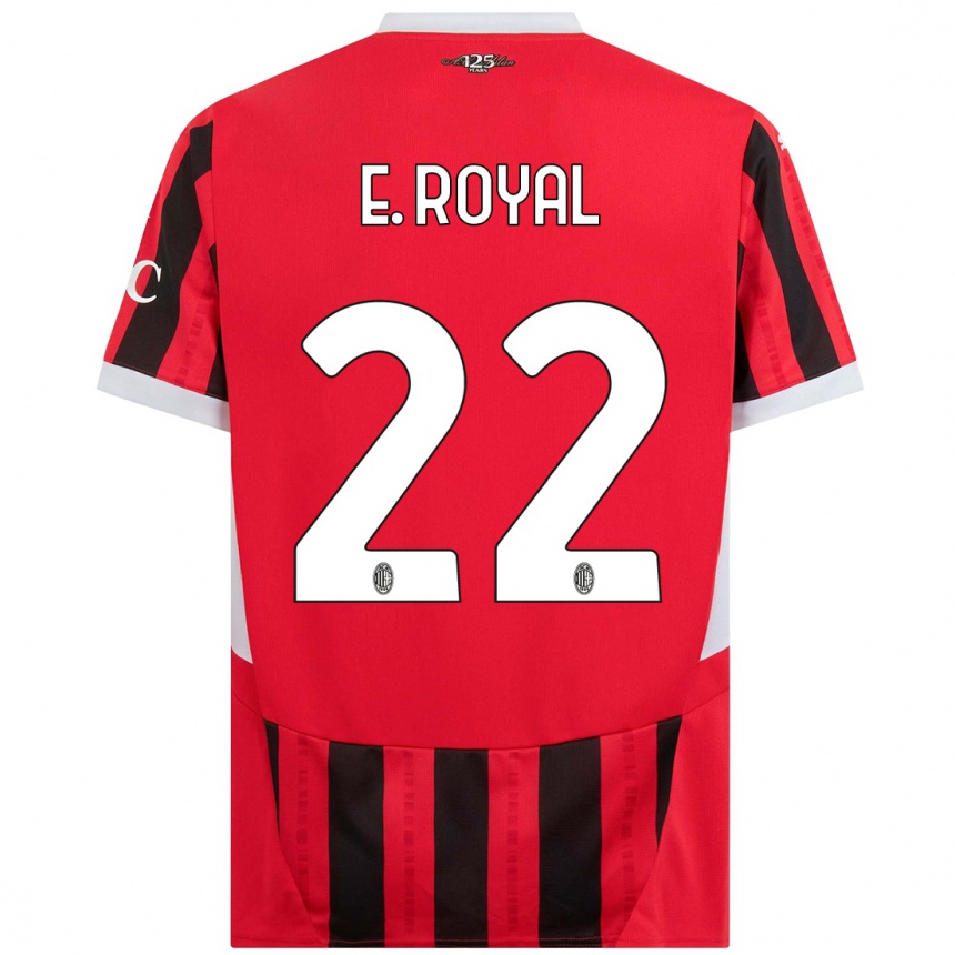 Kids Football Emerson Royal #22 Red Black Home Jersey 2024/25 T-Shirt Australia