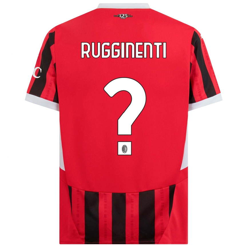 Kids Football Omar Rugginenti #0 Red Black Home Jersey 2024/25 T-Shirt Australia