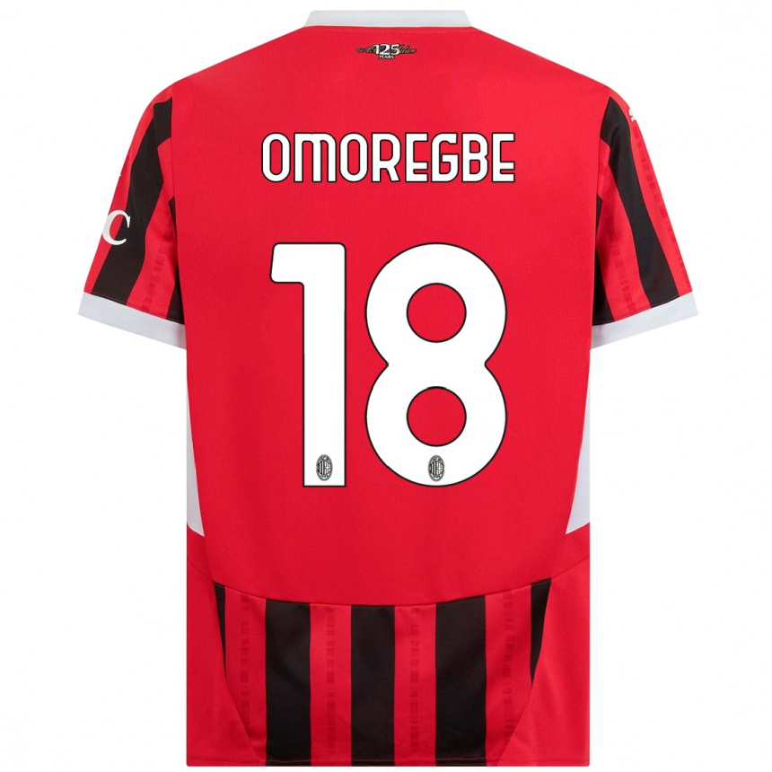 Kids Football Bob Murphy Omoregbe #18 Red Black Home Jersey 2024/25 T-Shirt Australia