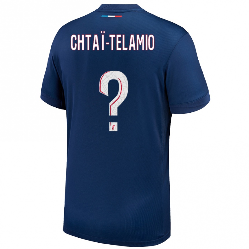 Kids Football Zayon Chtaï-Telamio #0 Navy Blue White Home Jersey 2024/25 T-Shirt Australia