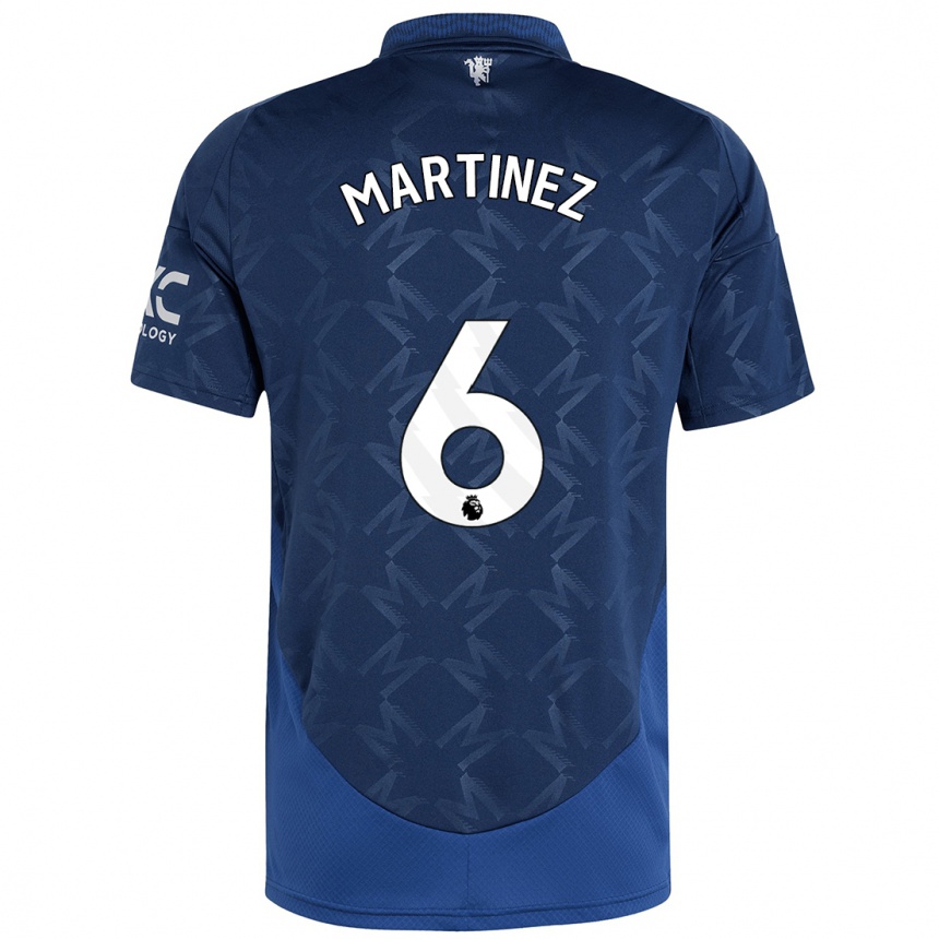 Kids Football Lisandro Martinez #6 Indigo Away Jersey 2024/25 T-Shirt Australia