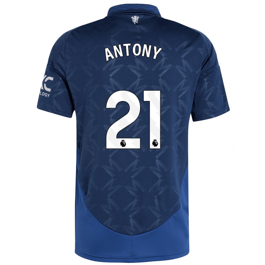 Kids Football Antony #21 Indigo Away Jersey 2024/25 T-Shirt Australia