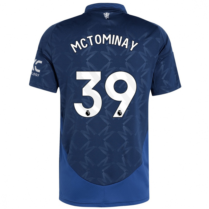 Kids Football Scott Mctominay #39 Indigo Away Jersey 2024/25 T-Shirt Australia